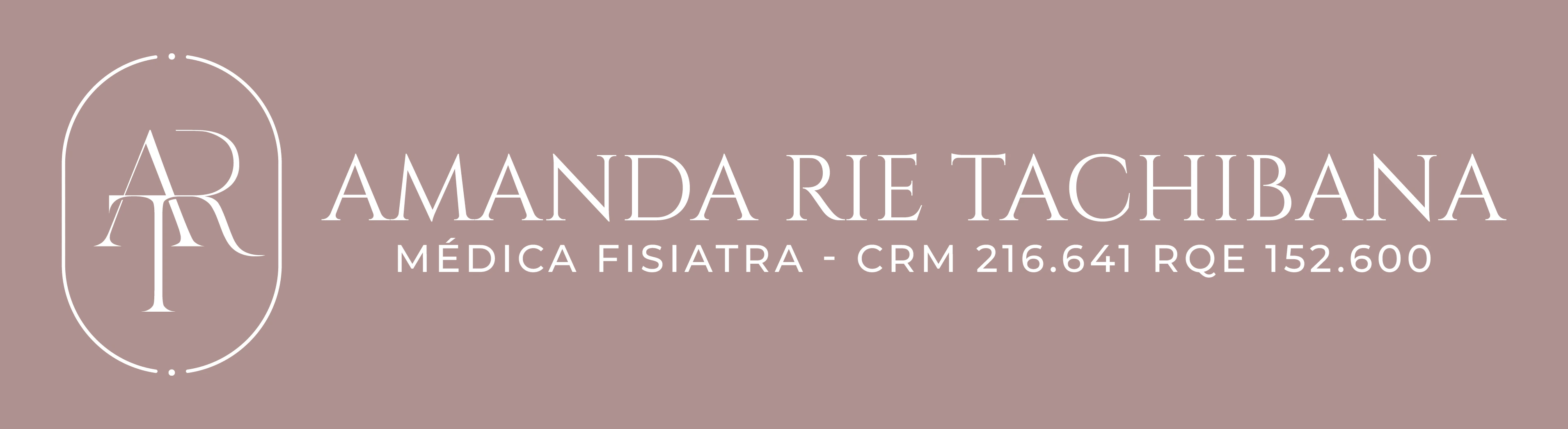 Dra. Amanda Rie Tachibana · Médica Fisiatra · CRM-SP 216.641 · RQE 152.600